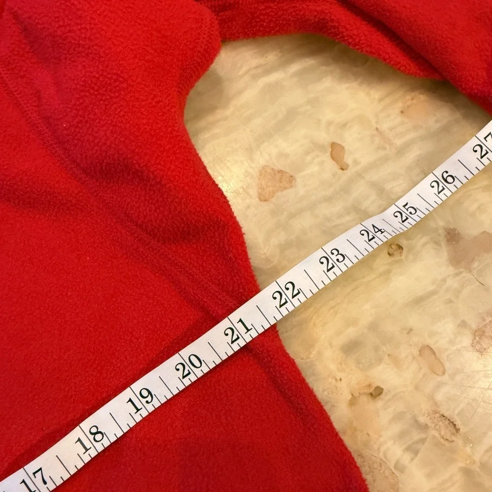 The‎ North Face Mens Fleece Jacket Size L Red Full Zip Made in USA Vintage